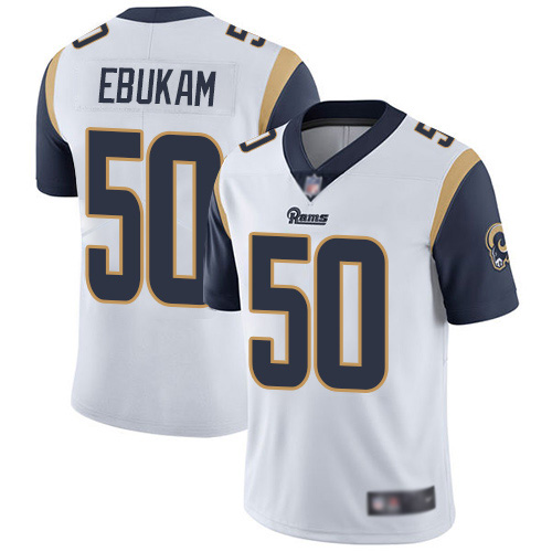 Los Angeles Rams Limited White Men Samson Ebukam Road Jersey NFL Football #50 Vapor Untouchable